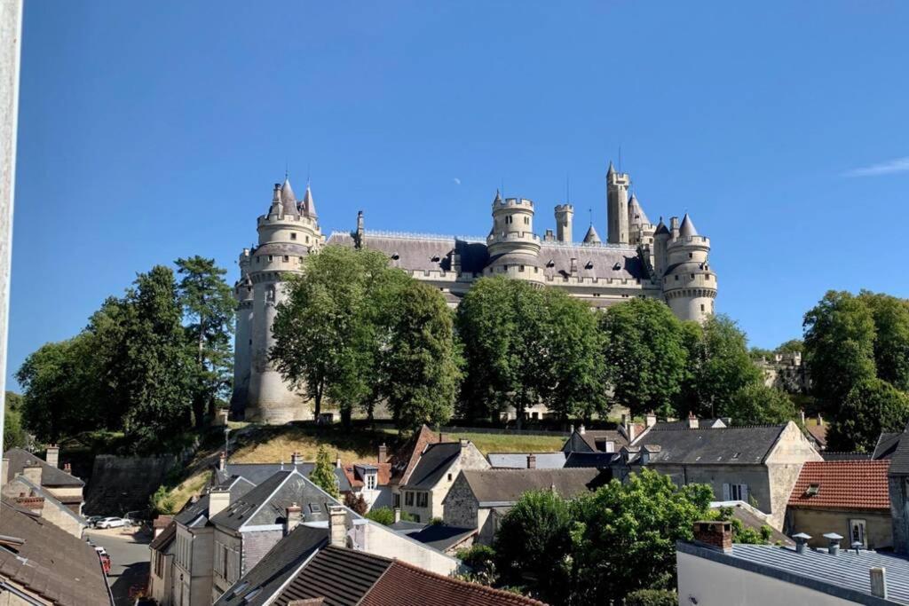 Appartement Vintage Avec Vue Sur Le Chateau Pierrefonds Exterior foto